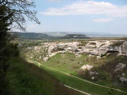 crimea view from eski kermen spring