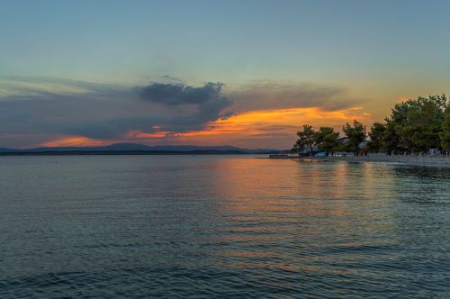 croatia adristic sea sunset