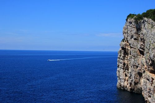 croatia coast cliff
