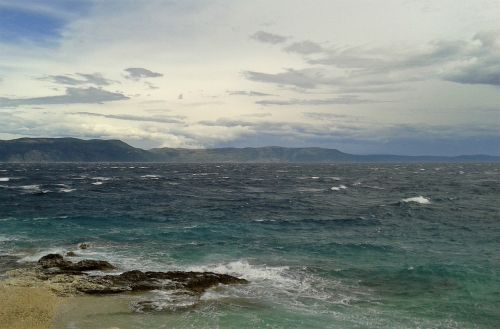 croatia sea wave