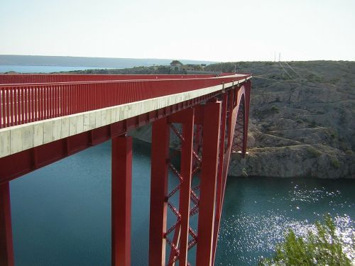 croatia bridge sea