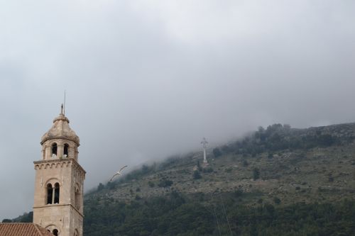 croatia tower the fog