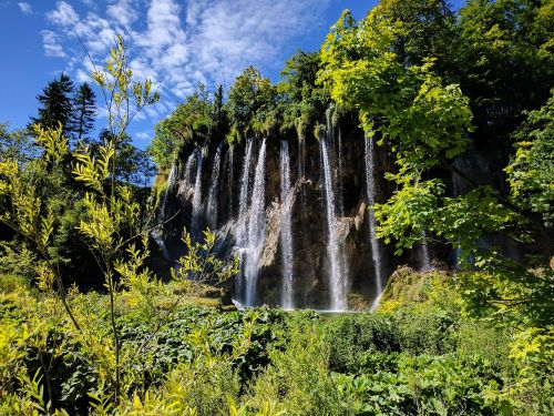 croatia national park waterfall