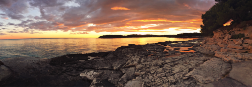 croatia sunset sea