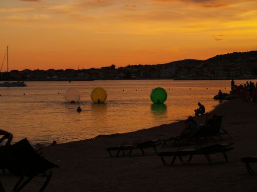 croatia vodice sunset