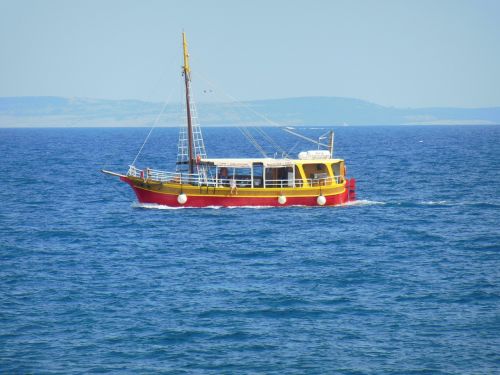 croatia island of krk ship