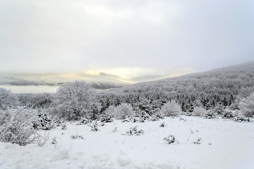 croatia  lika  snow