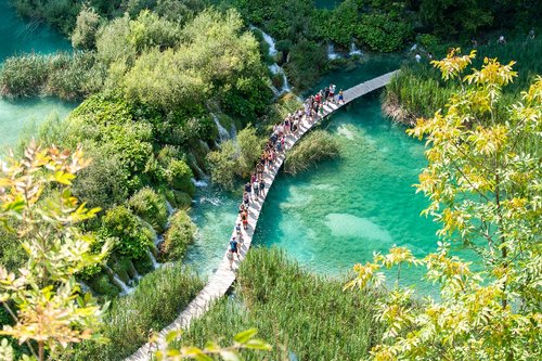 croatia  lake  bridge
