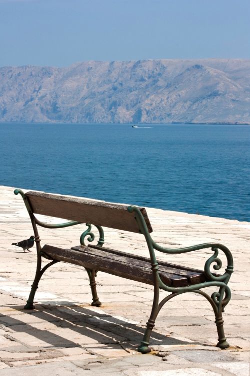 croatia krk bench