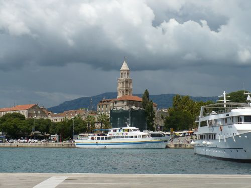 croatia clouds ship