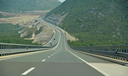croatia a1 highway landscape highway