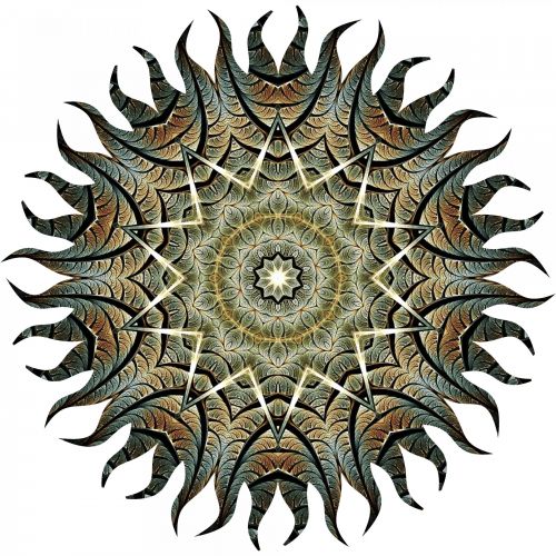 Crocodile In Kaleidoscope