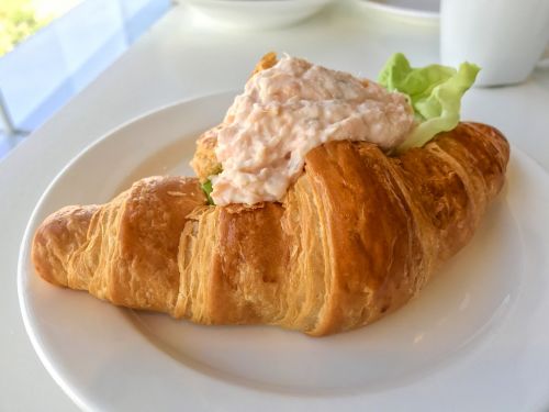 croissant tuna croissant bread