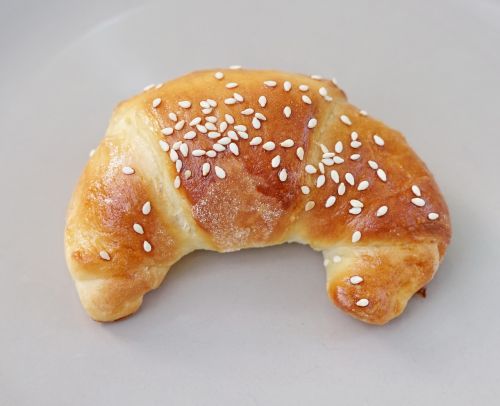 croissant yeast baked