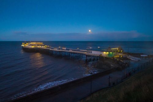 cromer pier in the evening england