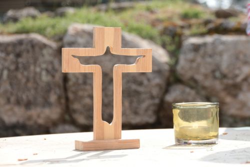 cross altar candle