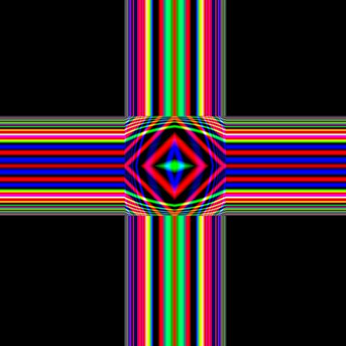 cross art fractal