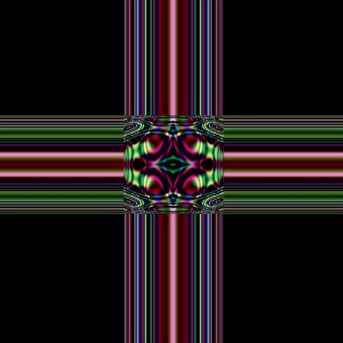 cross art fractal