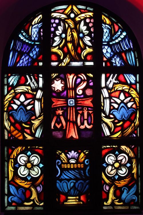 cross church window jesus