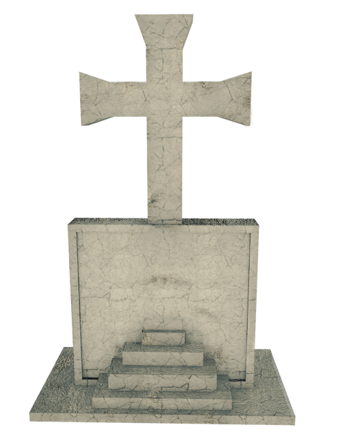 cross tombstone cemetery