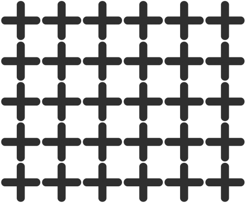 cross pattern black