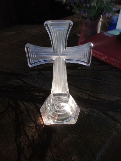 cross glass christian