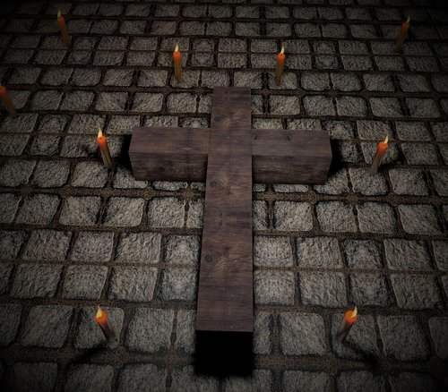 cross  candles  christianity