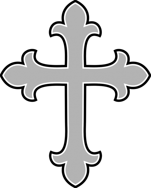 cross gray christian