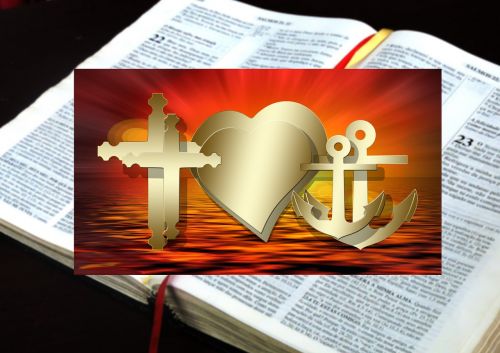 cross heart anchor