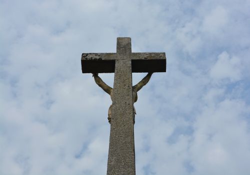 cross of jesus cross stone monument