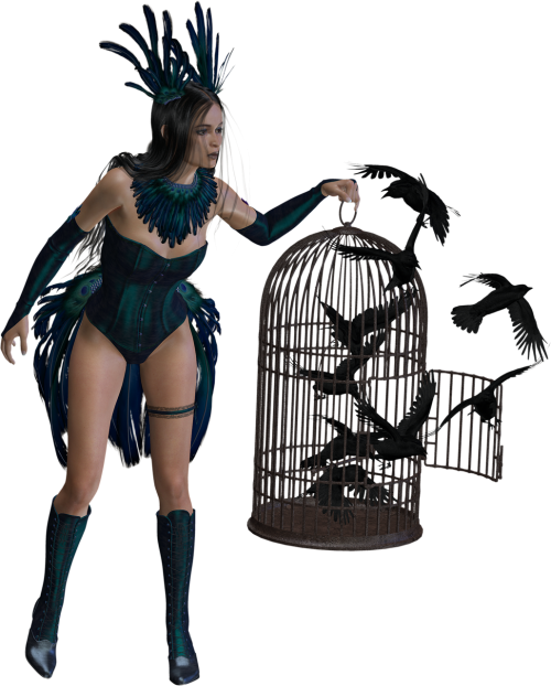 crow queen fantasy woman