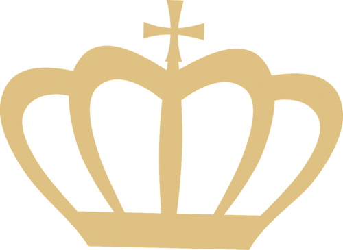 crown silhouette gold