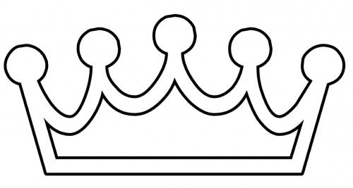 crown simple white