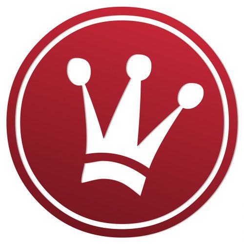 crown symbol label