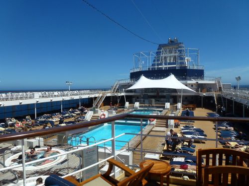 cruise ship deck of ship ship