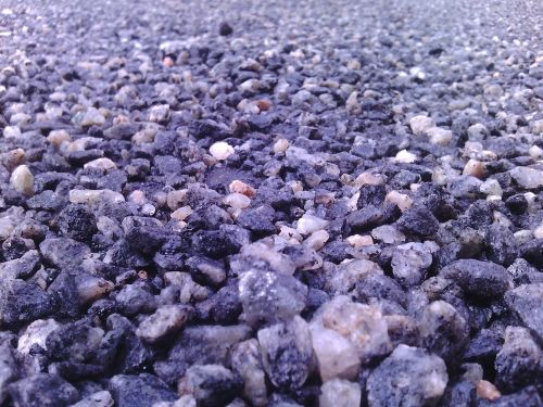 crushed stone pebbles