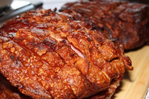 crust roast fry pork