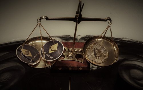 cryptocurrency  balance  scale