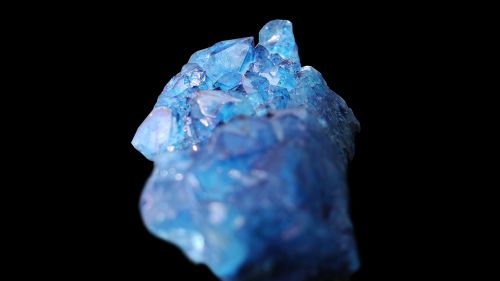 crystal blue glass