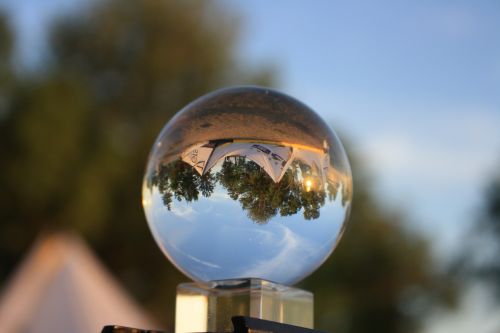 crystal ball reflection crystal