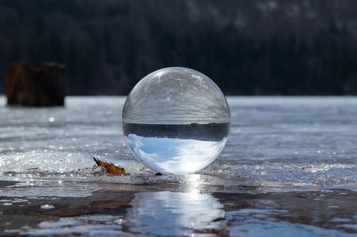 crystal ball  glass ball  ball