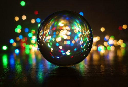crystal ball-photography  ball  lights