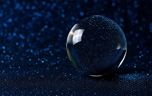 crystal ball-photography  bokeh  blue