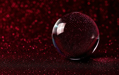 crystal ball-photography  bokeh  red