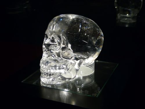 crystal skull exhibition skull