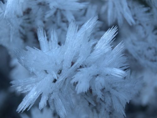 crystals frost winter