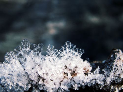 crystals ice snow