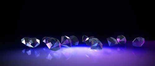 crystals diamonds slide