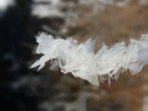 crystals snow winter
