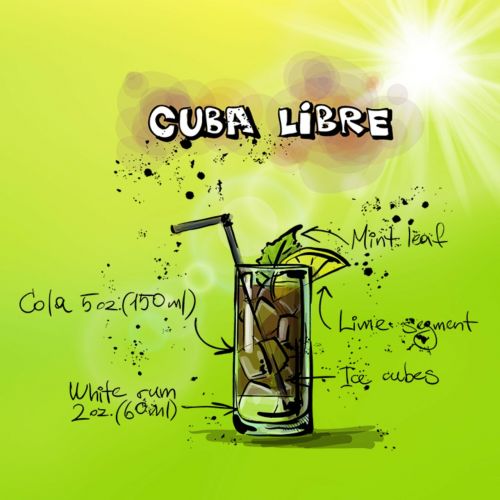 cuba libre cocktail drink